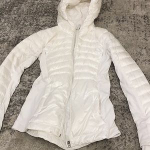Lululemon quilted hooded running jacket